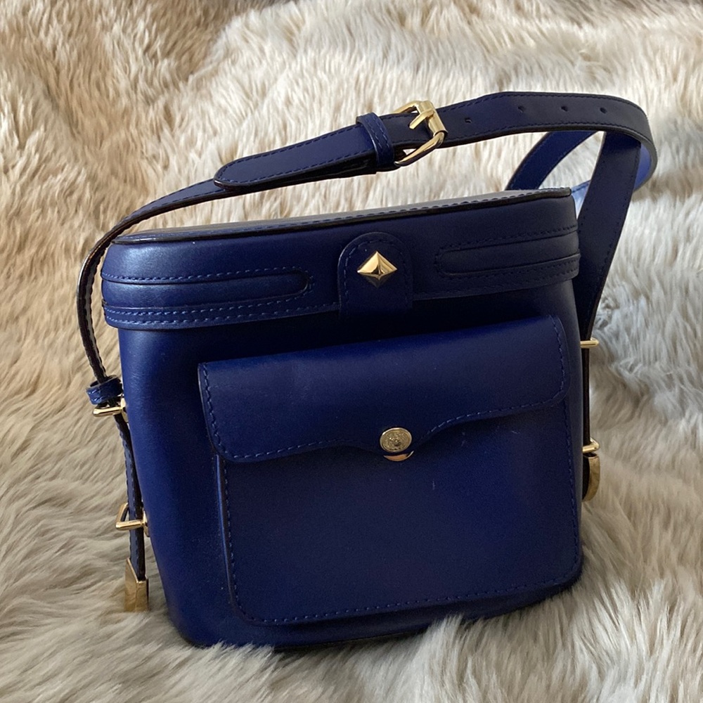 Rebecca Minkoff blue bucket bag!
